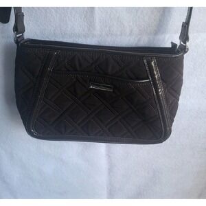 Vera Bradley‎ quilted trapeze bag in espresso brown crossbody adjustable strap